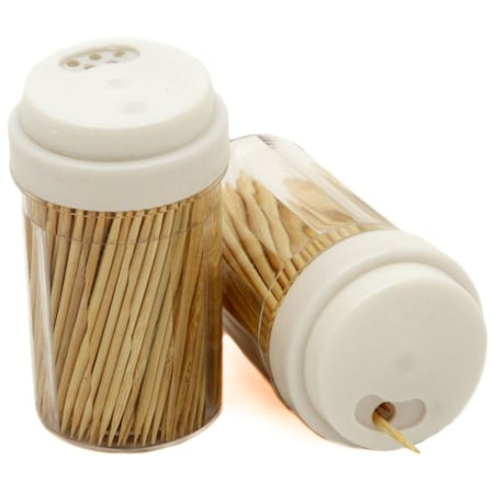 Chef Craft Corporati Chef Craft Brown/Clear Plastic/Wood Toothpicks and Container 250 oz 20983